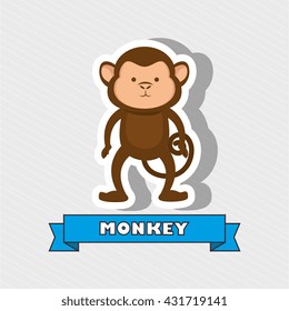 cute monkey design 
