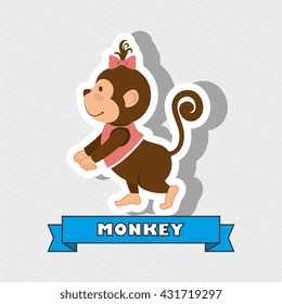 cute monkey design 
