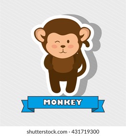 cute monkey design 