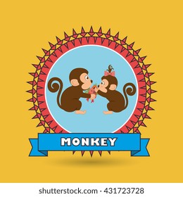 cute monkey design 