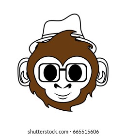 Cute monkey design
