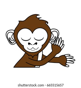 Cute monkey design