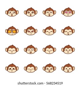 Cute Monkey Emoticon