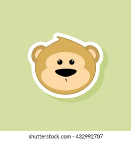 Cute monkey Face