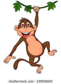 Monkey Hanging From Tree Images Stock Photos Vectors