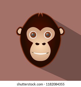 Cute Monkey Icon 