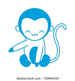 cute monkey icon