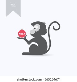 Cute monkey logo