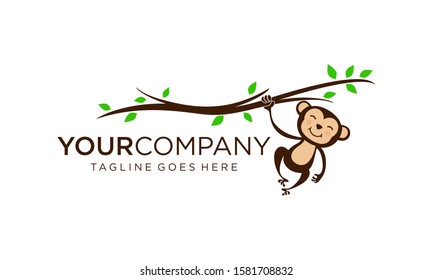 Cute monkey for logo design concepts