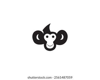 Cute monkey logo Design Vector
