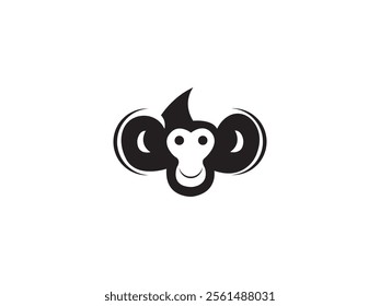 Cute monkey logo Design Vector

