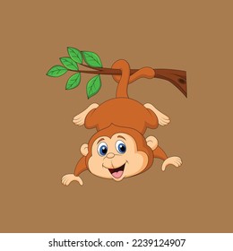 cute monkey logo vector design illustration template 2.eps
