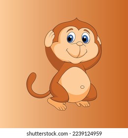 cute monkey logo vector design illustration template 20.eps
