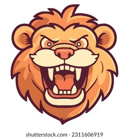 A cute monkey mascot with smiling teeth isolated