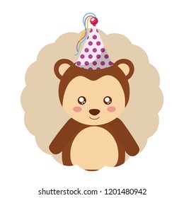 cute monkey party hat birthday