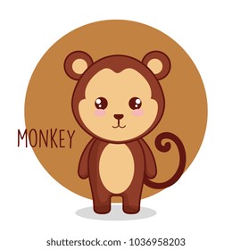 cute monkey tender character