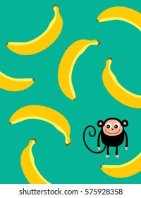 cute monkey vector