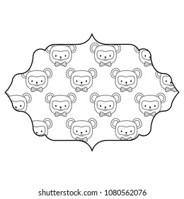 cute monkeys design