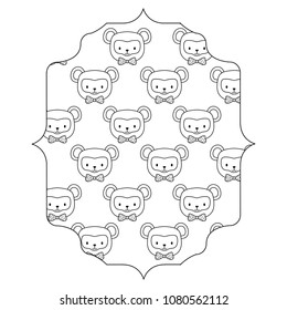 cute monkeys design