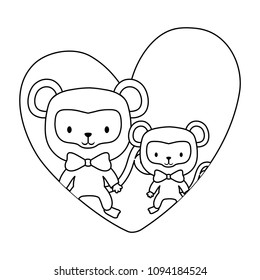 cute monkeys design