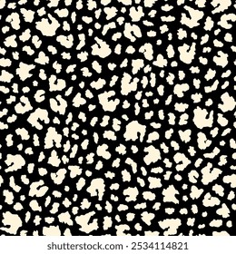 Cute monochrome animal print leopard pattern