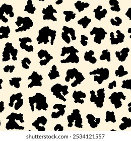 Cute monochrome animal print leopard dalmatian pattern