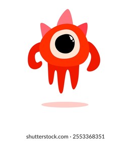 cute monster abstract character design