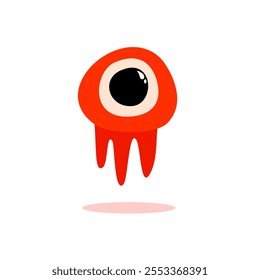 cute monster abstract character design