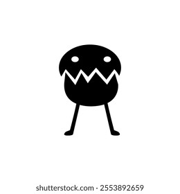 cute monster abstract character design