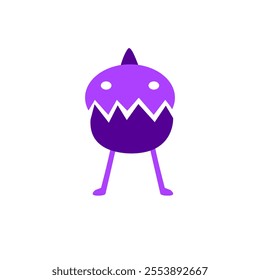 cute monster abstract character design