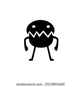 cute monster abstract character design