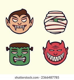 cute monster asset vector art