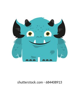 cute monster, baby illustration, cheerful monster