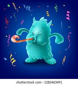 cute monster banner