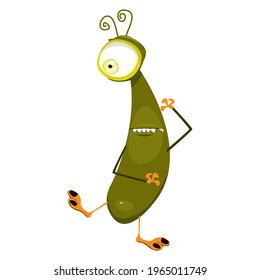 Cute monster big eye.monster character illustration