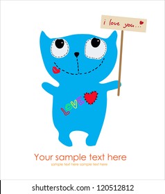 Cute Monster Card