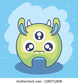 cute monster card icon