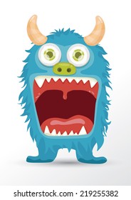 Cute monster cartoon