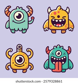 cute monster cartoon character collection 3