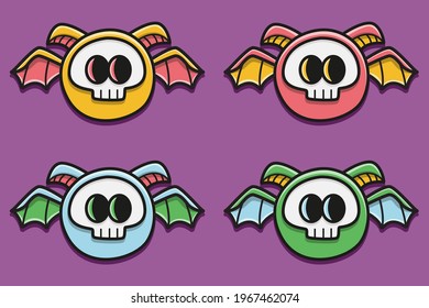 cute monster cartoon doodle design for coloring, backgrounds, stickers, logos, symbol, icons and more