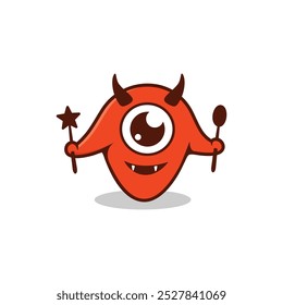 CUTE MONSTER IN CARTOON STYLE
