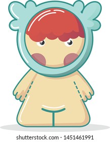 Cute Monster  Cartoon Style. EPS 10