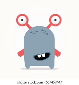 Cute monster cartoon vector