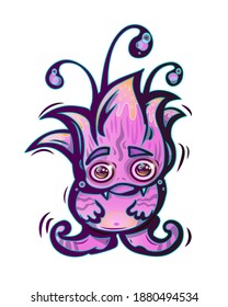 Cute monster Cartoon Vector character illustration