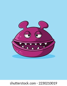 Cute monster cartoon vector illustration