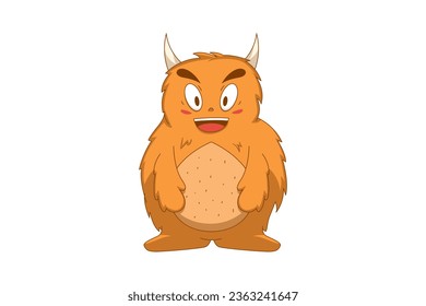Cute Monster Character Design Illustration