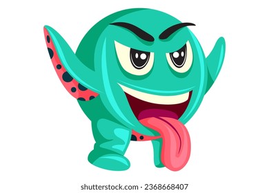 Cute Monster Character Design Illustration