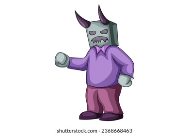 Cute Monster Character Design Illustration
