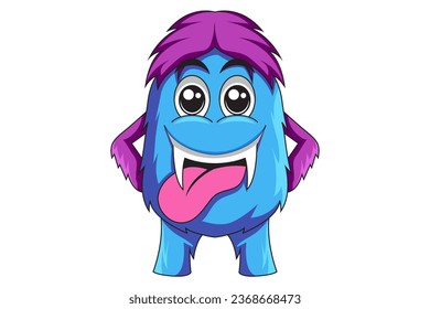 Cute Monster Character Design Illustration