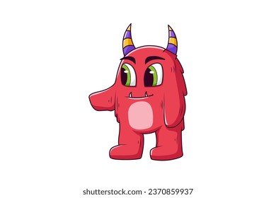 Cute Monster Character Design Illustration